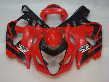 Vermelho Preto Injeção Kit Carenagem GSXR 600 / 750 K4 04-05