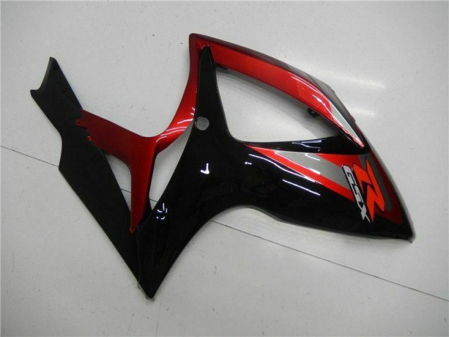 Vermelho Preto Injeção Kit Carenagem GSXR 600 / 750 K6 06-07 Vermelho Preto Injeção Kit Carenagem GSXR 600 / 750 K6 06-07