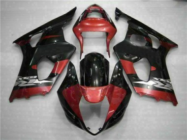 Vermelho Preto Kit Carenagem Moto GSXR 1000 K3 03-04