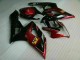 Vermelho Preto Kit Carenagem Moto GSXR 1000 K5 05-06 Vermelho Preto Kit Carenagem Moto GSXR 1000 K5 05-06