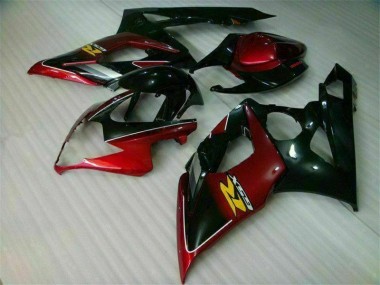 Vermelho Preto Kit Carenagem Moto GSXR 1000 K5 05-06