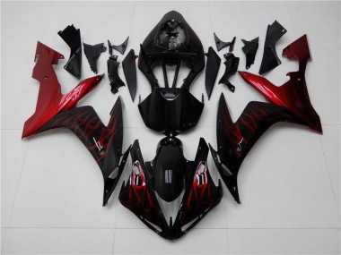 Vermelho Preto Kits Carenagem Moto R1 04-06