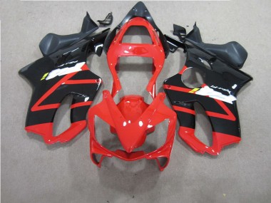 Vermelho Preto Moto Plástico CBR 600 F4i 01-03