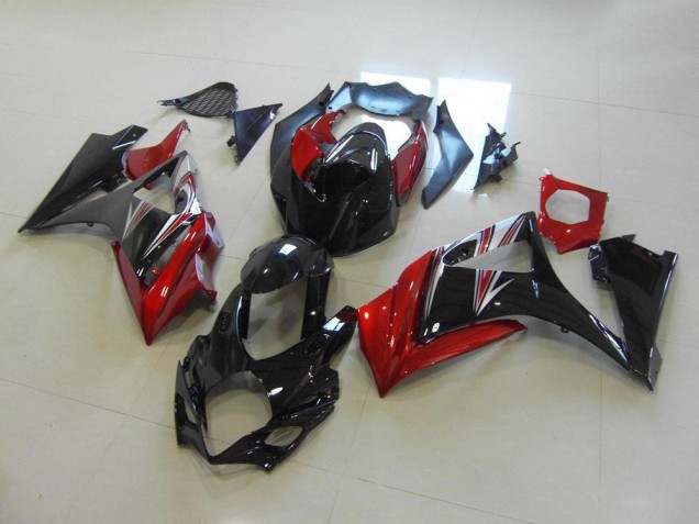 Vermelho Preto No Adesivo Carenagem Moto GSXR 1000 K7 07-08