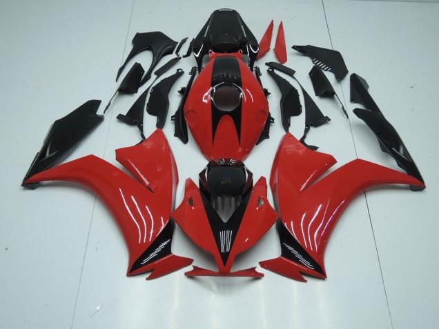 Vermelho Preto & Sem Decalques Carenagem Moto CBR 1000RR 12-16