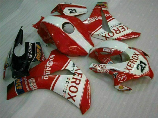 Vermelho Xerox 21 Carenagem Moto CBR 1000RR 08-11