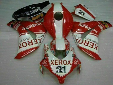 Vermelho Xerox 21 Carenagem Moto CBR 1000RR 08-11